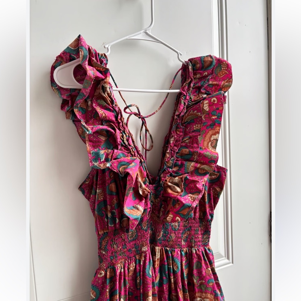 House of Harlow 1960 Pink Paisley Maxi Dress - M - Picture 1 of 3